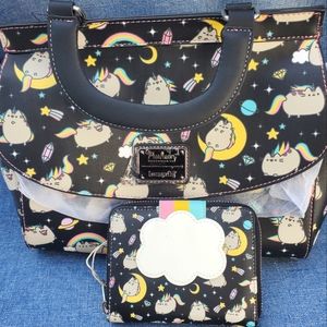 Loungefly Pusheen Rainbow Unicorn Crossbody Bag & Wallet